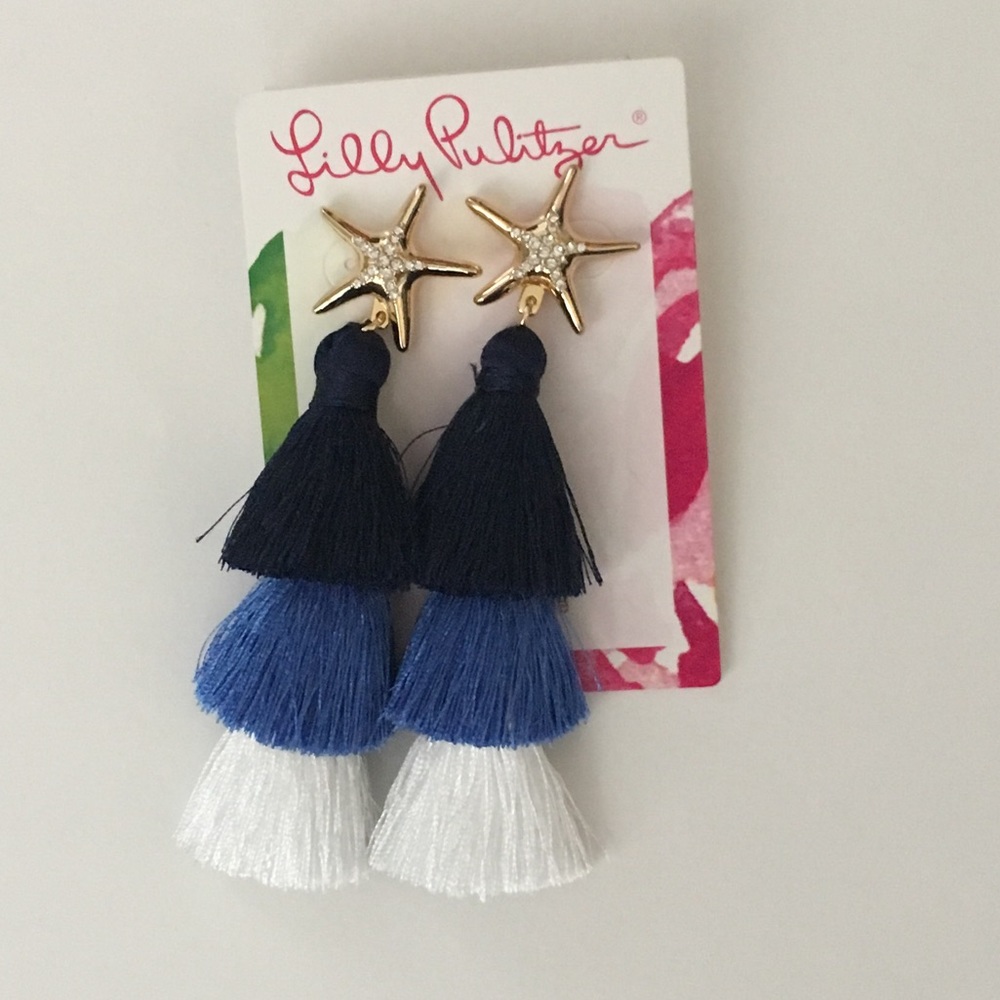 Lilly Pulitzer starbright blue earrings